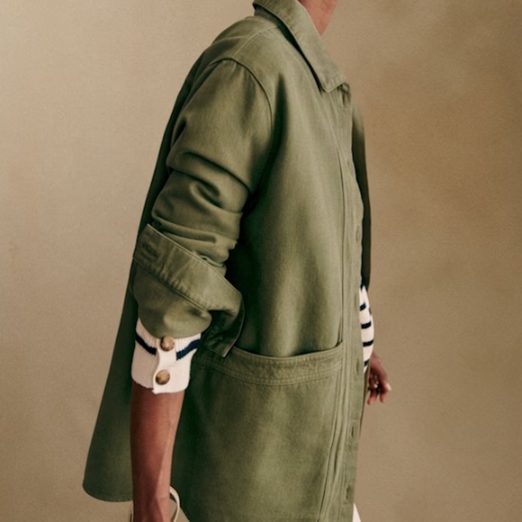 Sezane Will Jacket in Khaki - Picture 2 of 6